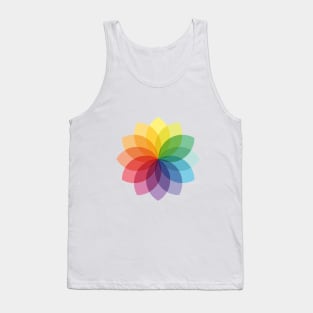 Abstract colorful flower design Tank Top